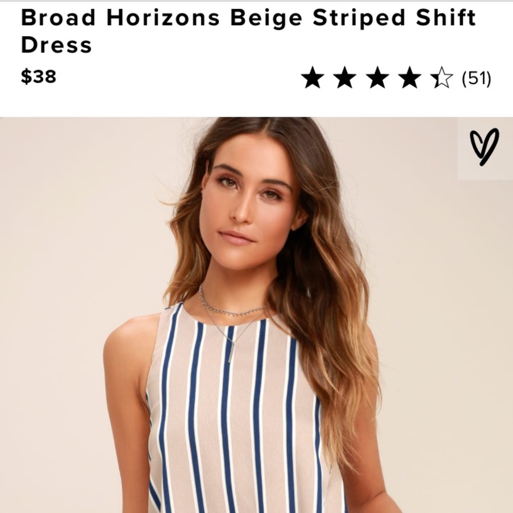 Lulu’s striped shift dress